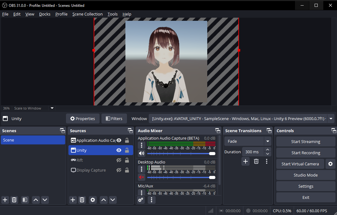 OBS settings